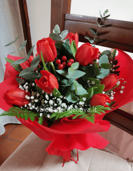 Bouquet tulipani iberico gishofila